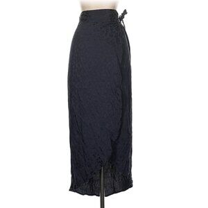 & Other Stories Black Wrap Skirt